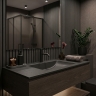 смеситель для умывальника Rea Rivo black (REA-B6531)