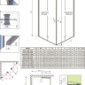 душевая кабина Radaway Eos KDD B 100x100 стекло прозрачное, хром (137323-01-01)