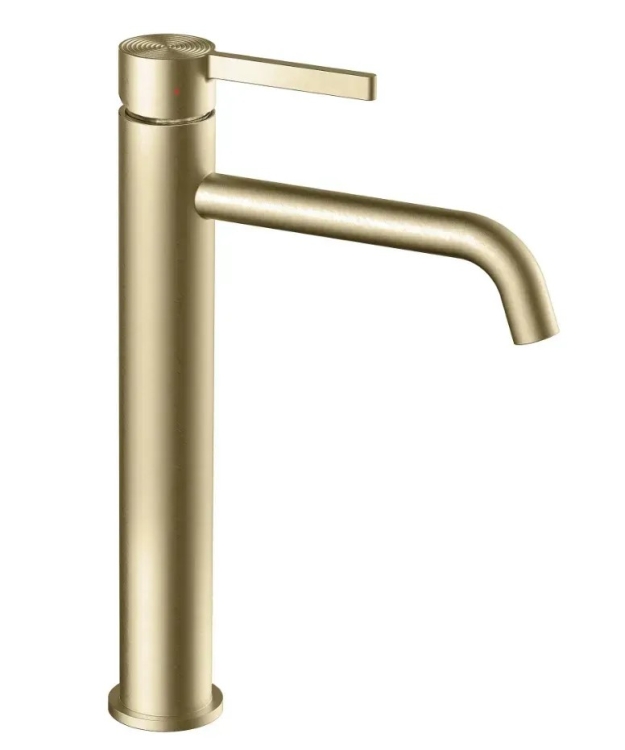 змішувач для умивальника Rea Foster високий, brushed gold (REA-B6441)