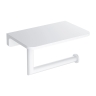бумагодержатель с полкой Omnires Modern Project matt white (MP60511WM)