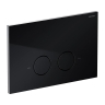 инсталляция Omnires Flush Set, панель смыва STEEL-R45, semi-matt black (STFWC1R45-RBL)