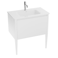 тумбочка с умывальником Lavita Mesa 80 напольная, white (5900378333623)