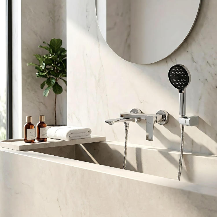 змішувач для ванни та душу Rea Prime chrome (REA-B6749)