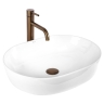 умивальник Rea Cleo 50x35 накладний white глянсовий (REA-U7881)