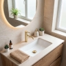 смеситель для умывальника Rea Rivo brushed gold (REA-B6533)