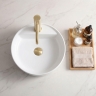 смеситель для умывальника Rea Rivo brushed gold (REA-B6533)