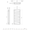 полотенцесушитель Lavita Frio 858x500 white (5903918078718)