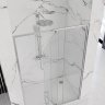 душові двері Rea Rapid Swing 120x195 безпечне скло, прозоре, chrome (REA-K5456)