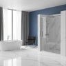 душові двері Rea Rapid Swing 120x195 безпечне скло, прозоре, chrome (REA-K5456)