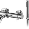 смеситель для ванны Rea Lungo chrome с ручным душем (REA-B6641)