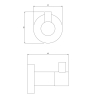 гачок Omnires Modern Project white matt (MP60110WM)