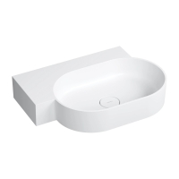 умивальник Omnires Ovo M+ 64,5х44,5 кутовий, лівий, matt white (OVO645UWLBM)