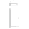 полочка Omnires Modern Project brushed nickel (MP60931NI)