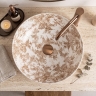 умывальник Rea Juliana 40x40 накладной Brown матовый (REA-U7889)