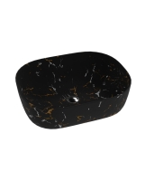 умывальник Lavita Fuego 50x38,5 накладной, черный (5900378326359)