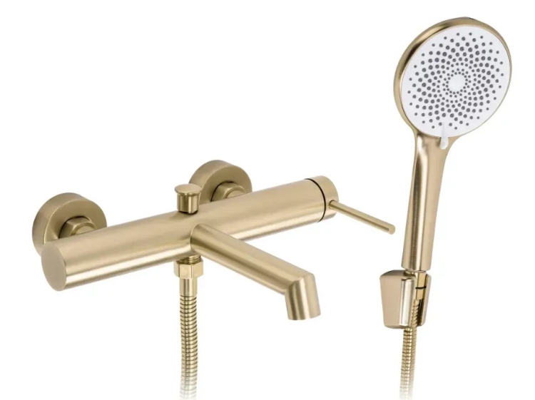 змішувач для ванни Rea Foss з виливом, brushed gold (REA-B6890)