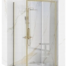 душова стінка Rea Rapid 80х195 безпечне скло, прозоре, gold brush (REA-K4704)