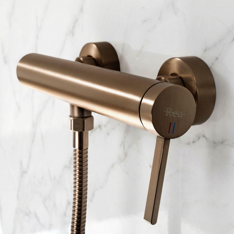 змішувач для душу Rea Rivo brushed copper (REA-B9330)