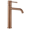 змішувач для умивальника Rea Lungo Diamond high brushed copper (REA-B9846)