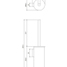 єршик для унітазу Omnires Modern Project white matt (MP60621WM)