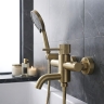 смеситель для ванны и душа Rea Lungo Stripe brushed gold (REA-B8055)