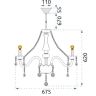 люстра TooLight cristal (OSW-04007)