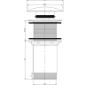 донний клапан Omnires click-clack white matt (A716BM)
