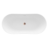 ванна акриловая Rea Lusso Slim 170x74 отдельностоящая, белая (REA-W0504)