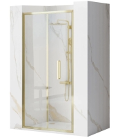 душевая дверь Rea Rapid Fold 80x195 безопасное стекло, gold (REA-K4128)