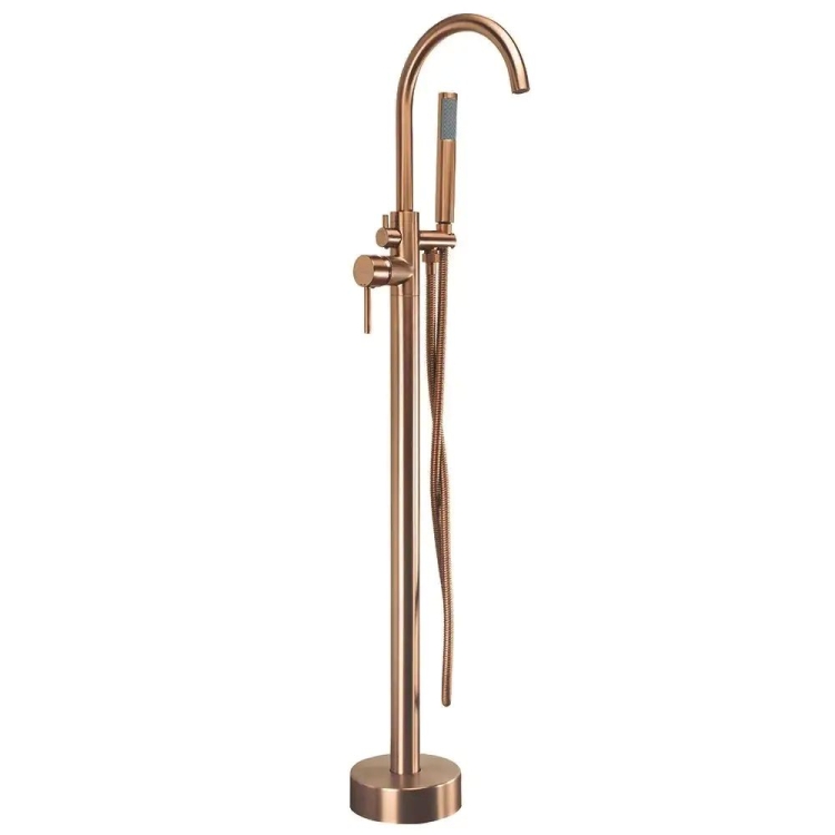 змішувач для ванни Rea Lungo підлоговий, brushed copper (REA-B7495)