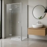 душова стінка Rea Atlas 100 безпечне скло, прозоре, chrome (REA-K4334)