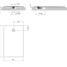 піддон Omnires Aquarock M+ 90х140 matt white (AQUAROCK90-140BM)
