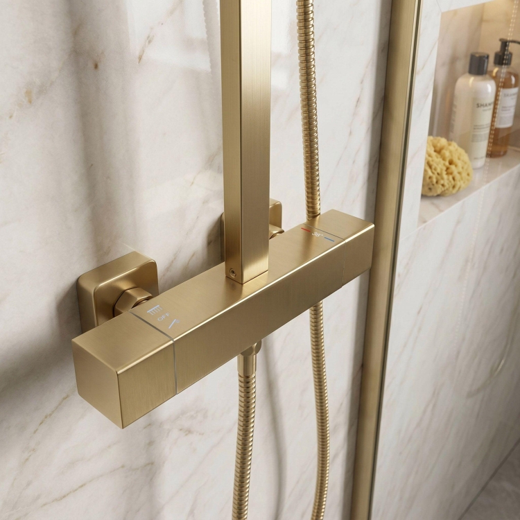 душевая система Rea Atrium brushed gold (REA-P8922)