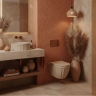умывальник Rea Duo 38x38 Caffe Latte matt (REA-U3603)