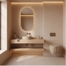 умывальник Rea Duo 38x38 Caffe Latte matt (REA-U3603)