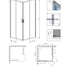 душова кабіна Radaway Alienta C 90x90 black (10239090-54-01)