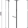 душова кабіна Radaway Euphoria KDJ+S 110 скло прозоре (383023-01L)