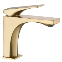 смеситель для умывальника Rea Joe brushed gold, низкий (REA-B8990)