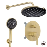 душова система Rea Maxim прихованого монтажу, brushed gold +BOX (REA-P7066)