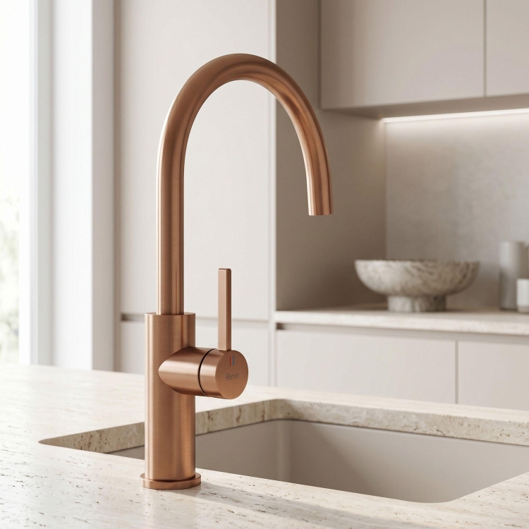 змішувач для кухні Rea Rivo brushed copper (REA-B9344)