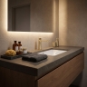 смеситель для умывальника Rea Logan brushed gold (REA-B6697)
