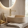 смеситель для умывальника Rea Logan brushed gold (REA-B6697)