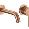 змішувач для умивальника Rea Argon прихованого монтажу, brushed copper + box (REA-B2093)