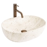 умивальник Rea Amelia 48x34,5 накладний Travertine матовий (REA-U4210)