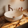 умивальник Rea Amelia 48x34,5 накладний Travertine матовий (REA-U4210)