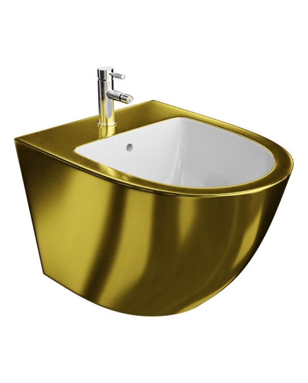 біде Lavita Sofi Gold/White 49x36,5 підвісне (5900378325086)