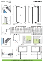 душевая кабина Radaway Essenza KDJ 120х200 правая, стекло прозрачное, brushed gunmetal (1385042-92-01R)