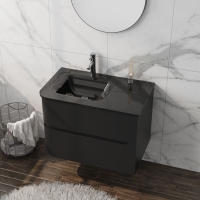 тумбочка с умывальником Lavita Atlanta 80 black (5900378339786)