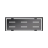 полочка Omnires Uni brushed anthracite (UN10335AT)