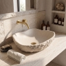 умивальник Rea Isla 49x37 накладний Warm Beige матовий (REA-U7882)
